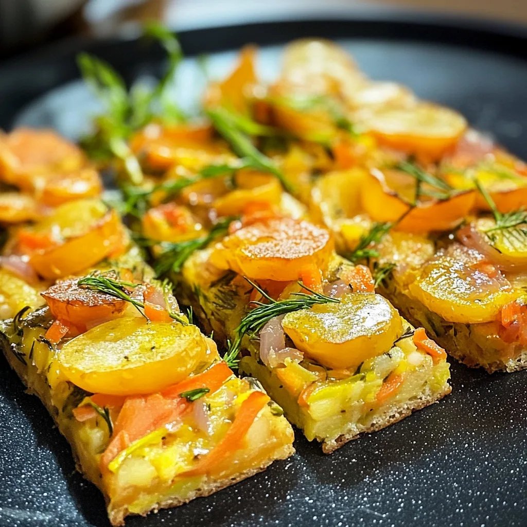 Gemüsekuchen mit Kartoffeln