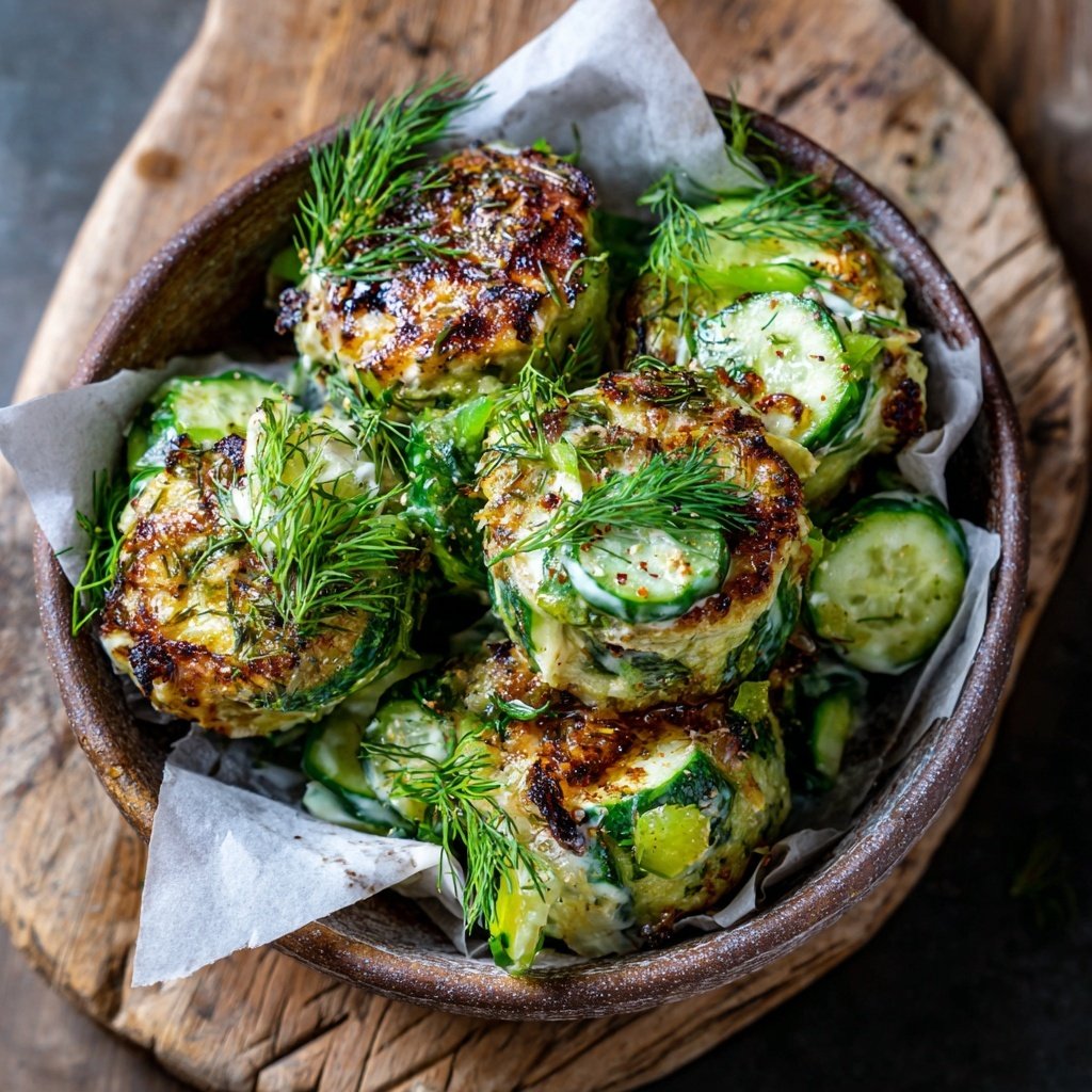 Grill Beilagen Mit Gurken Dill Salat