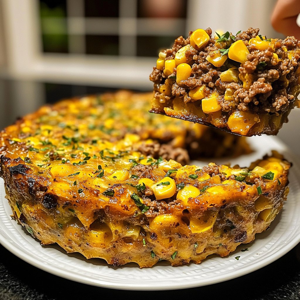 Hackfleisch Pfanne mit Mais