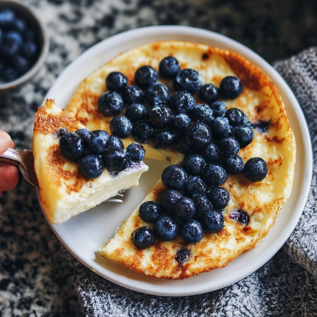 Pfannkuchen mit Heidelbeeren