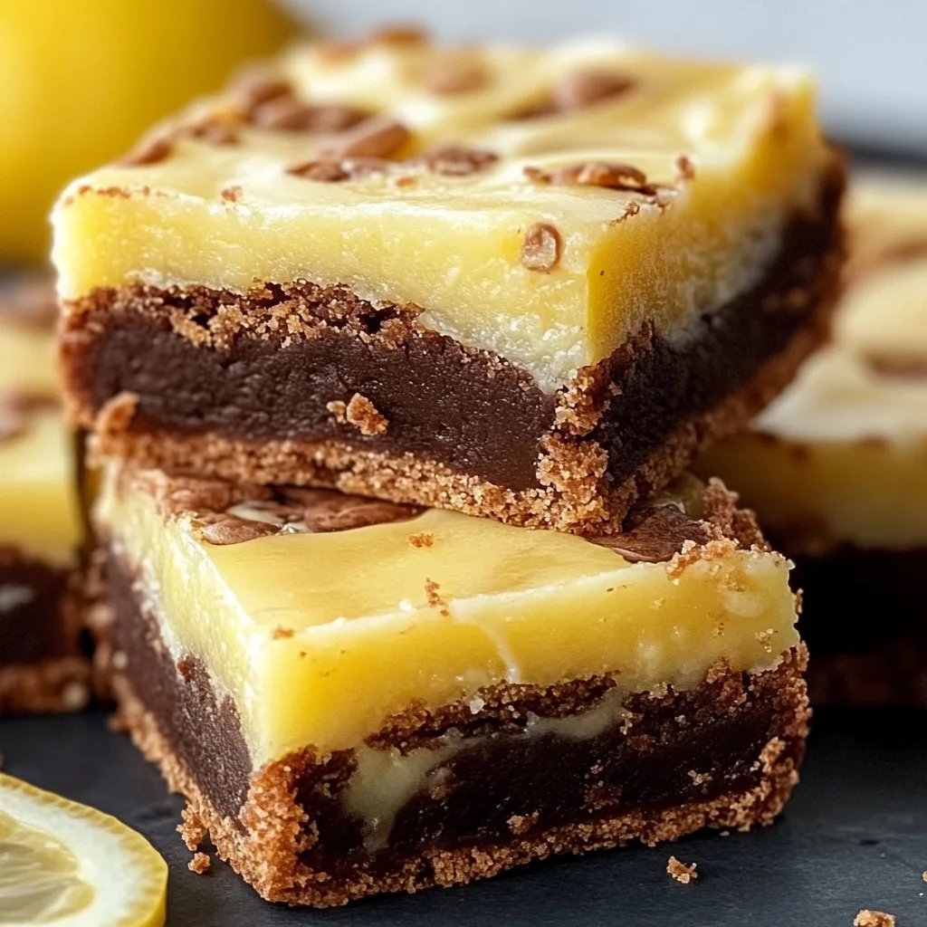 Lemon Brownie Bars