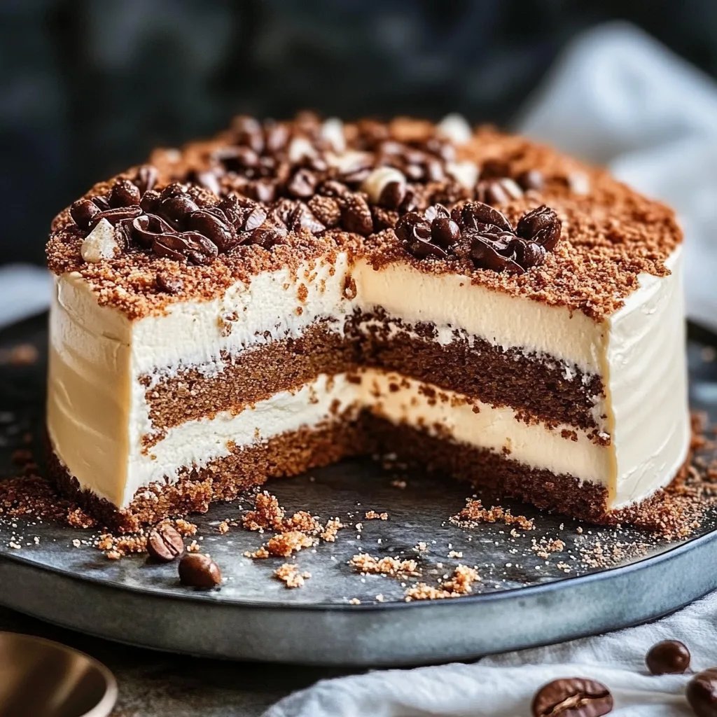 Cappuccino-Krümeltorte