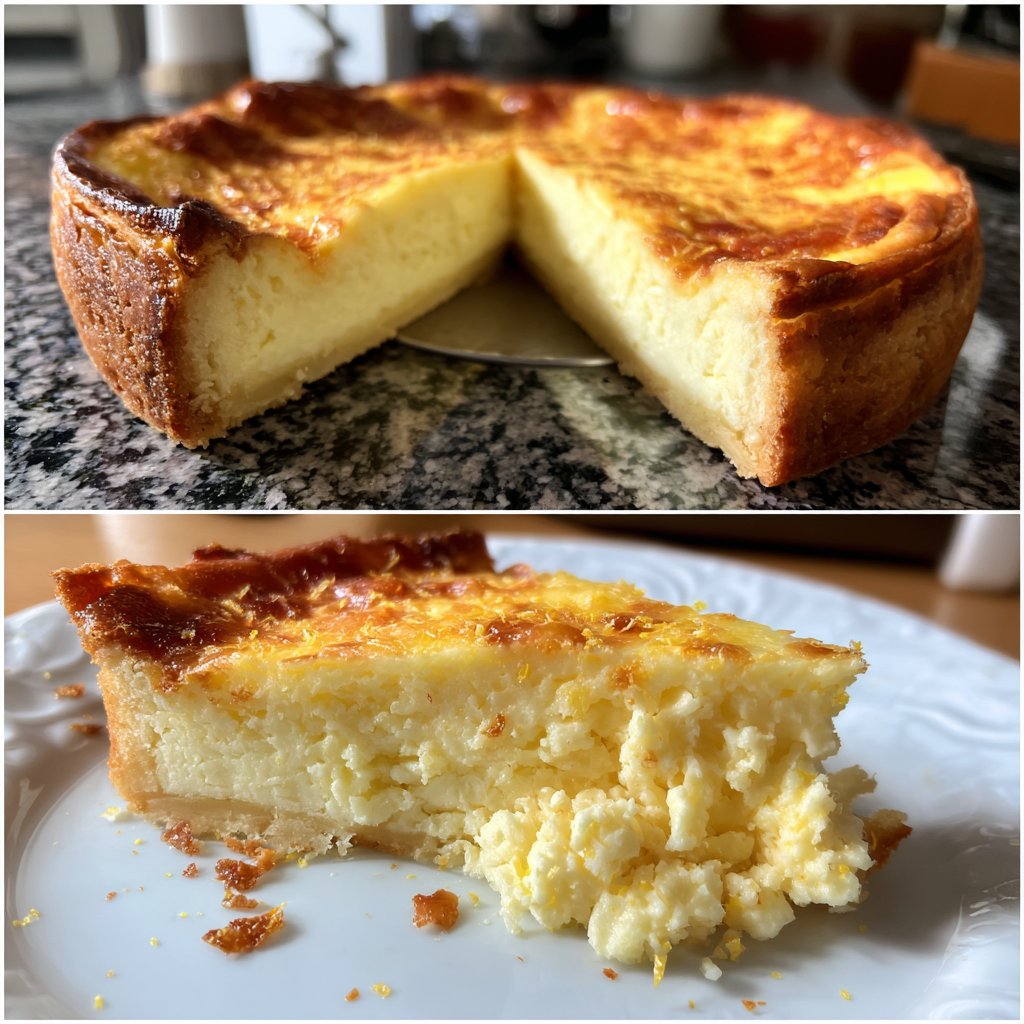 Käsekuchen mit Zitronenschale