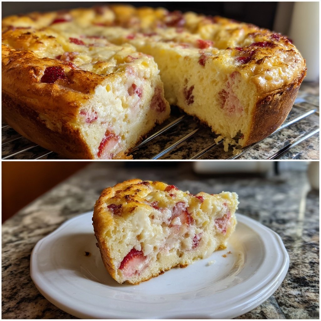 Erdbeer Quark Auflauf Aus Dem Ofen