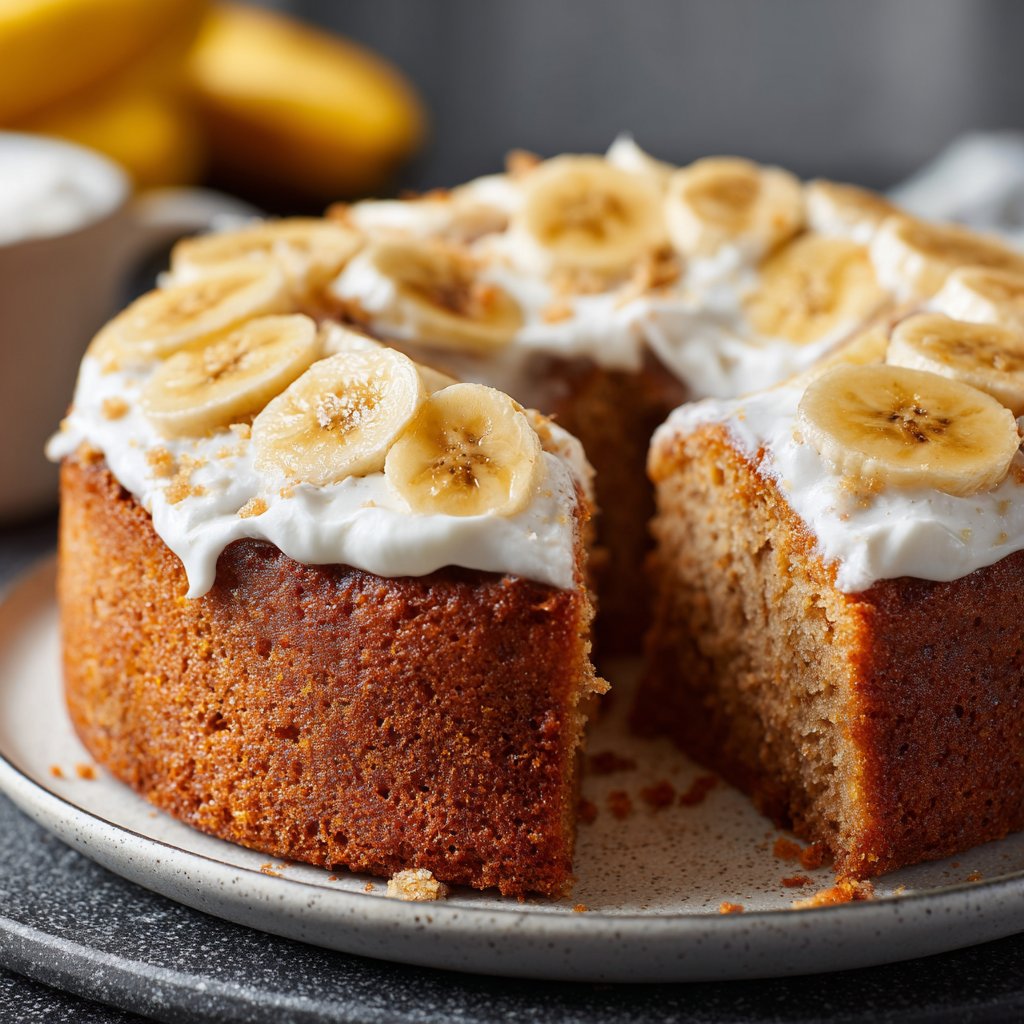 Bananenkuchen mit Joghurt