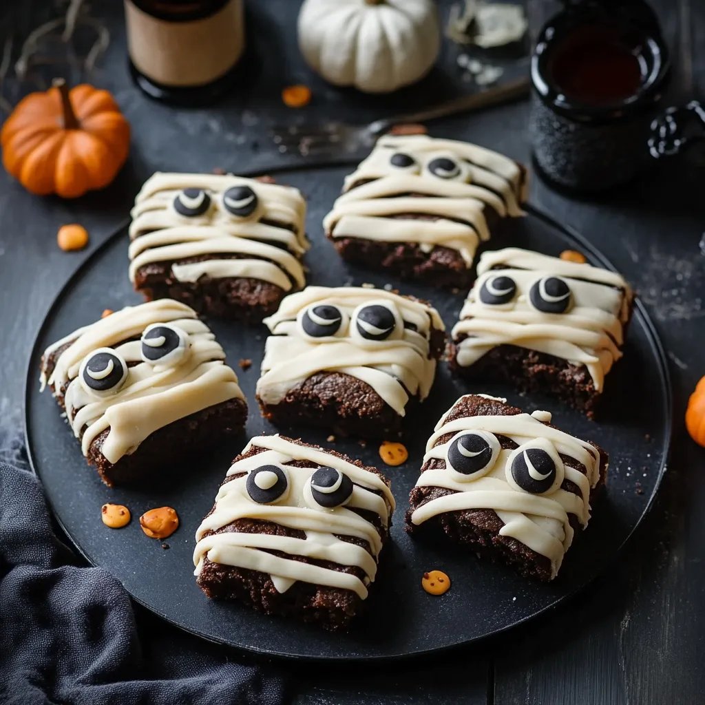 Spooky Mummy Brownies