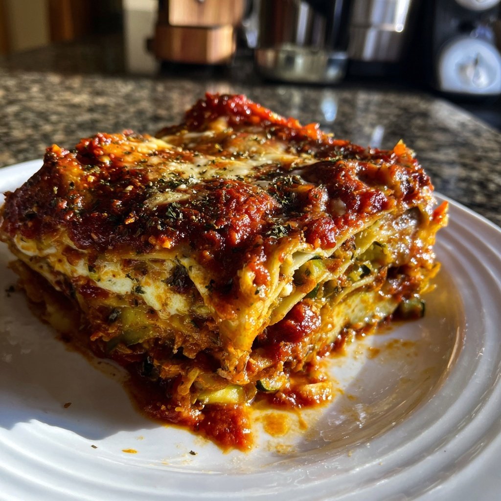 Lasagne mit Zucchini und Aubergine