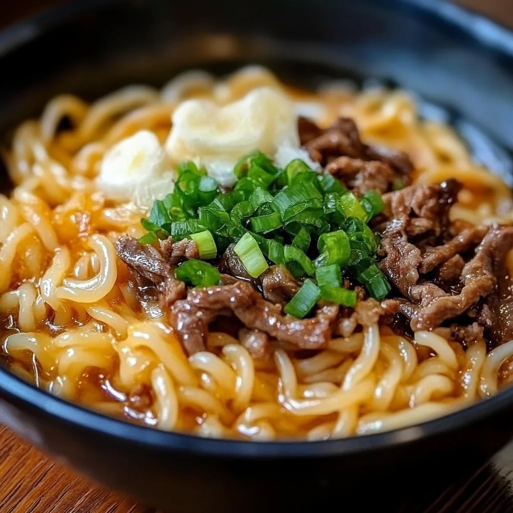 Mongolische Hackfleisch Nudeln