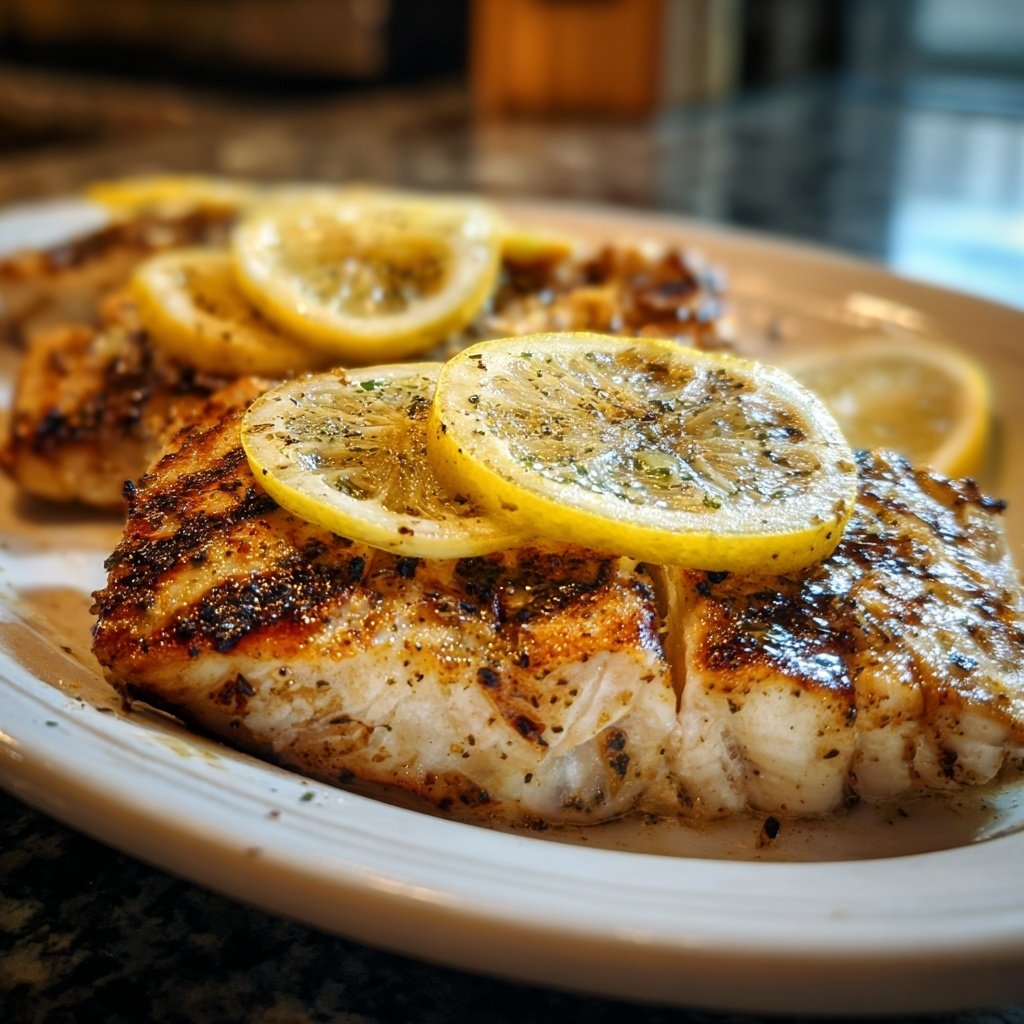 Gesund & Leicht Zitronen-Gegrillter Fisch