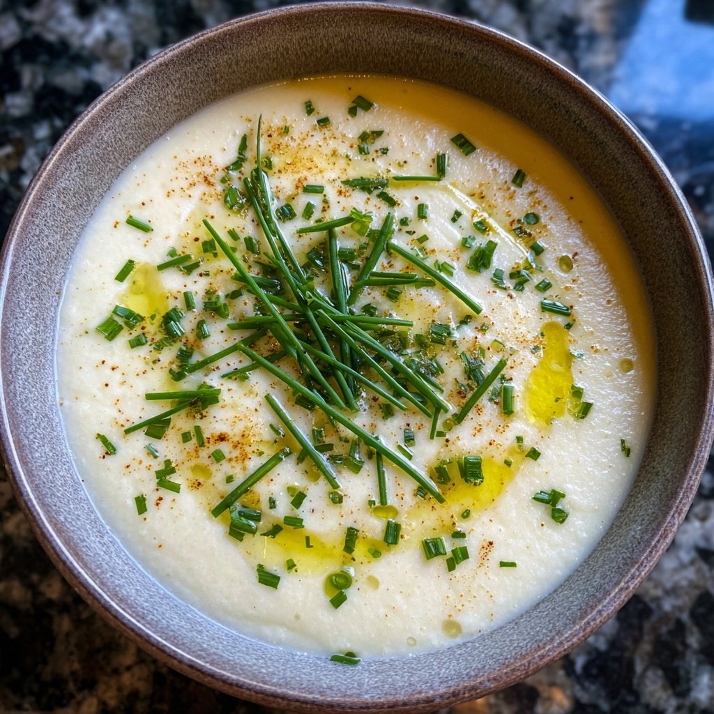 Blumenkohlsuppe fein püriert
