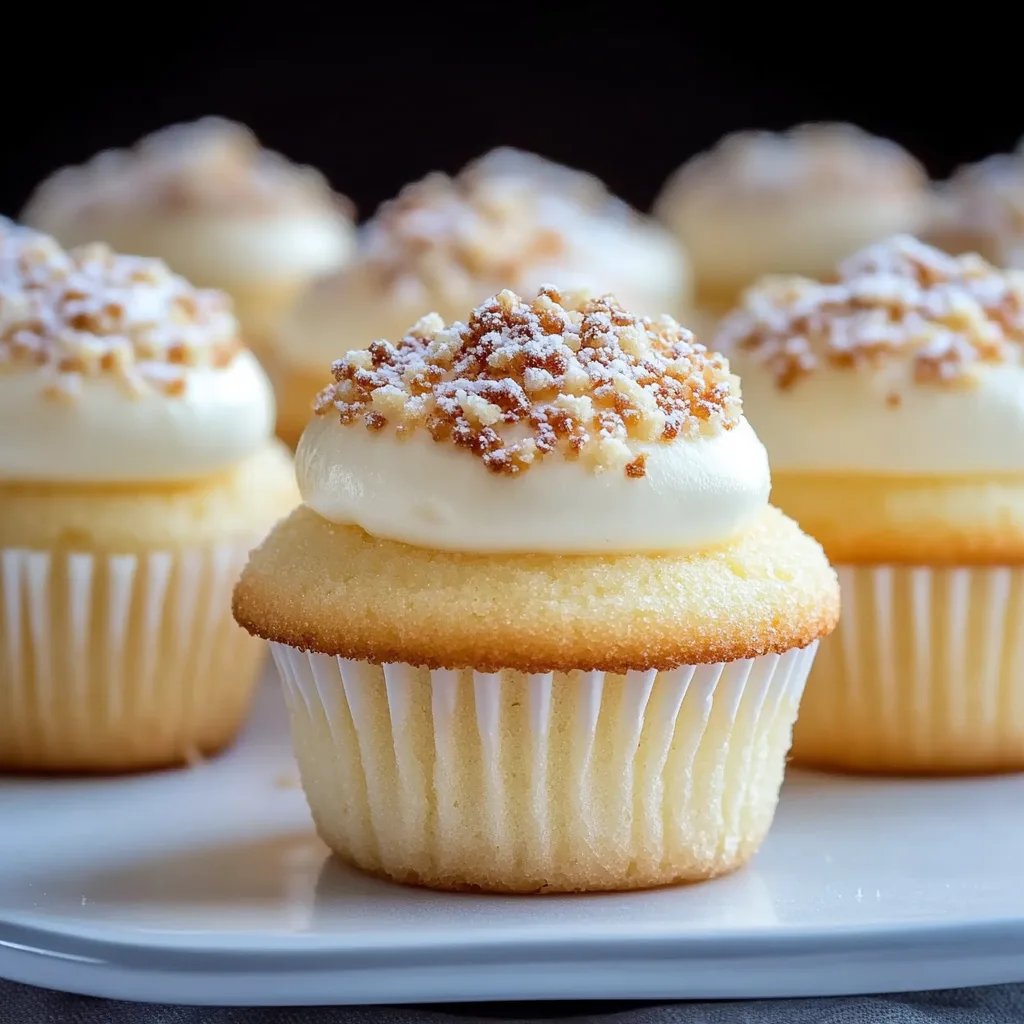 Luftige Japanische Baumwollkuchen-Cupcakes