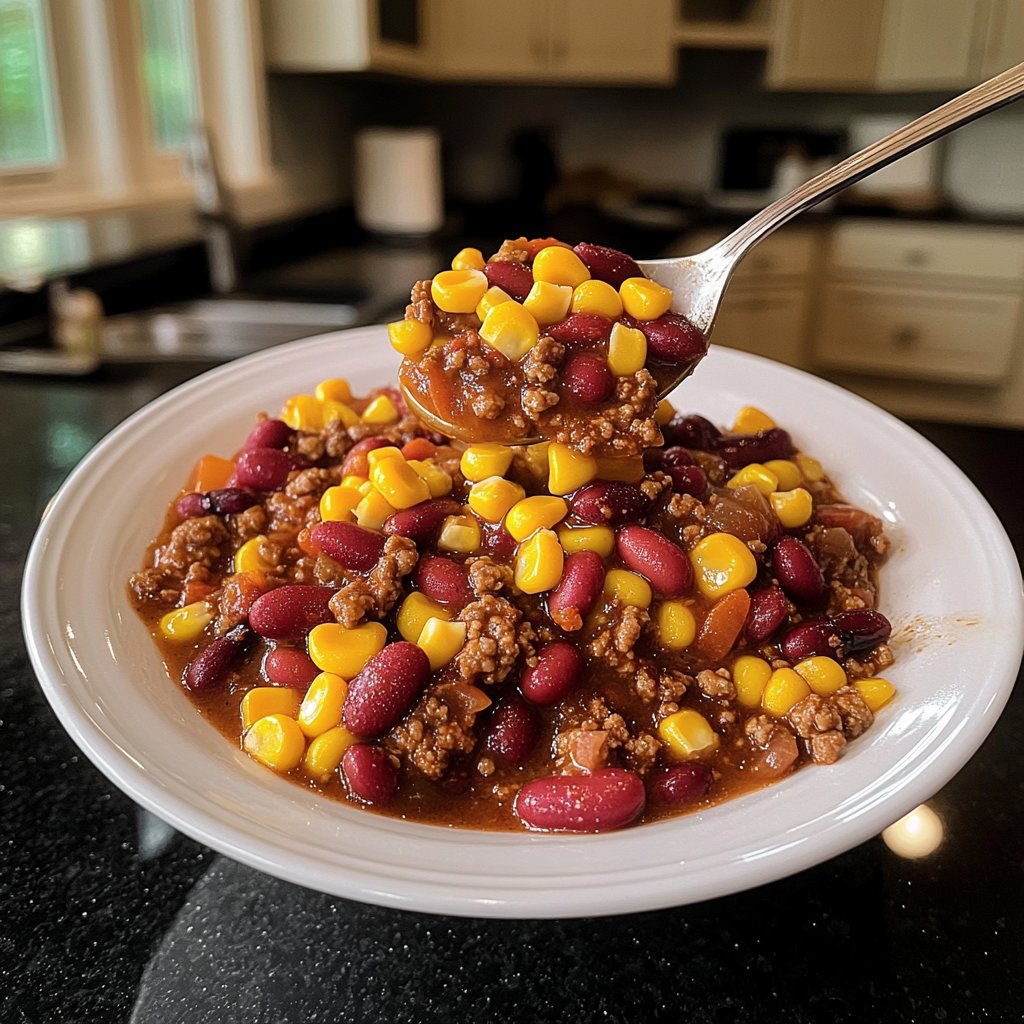 Chili sin Carne mit Mais