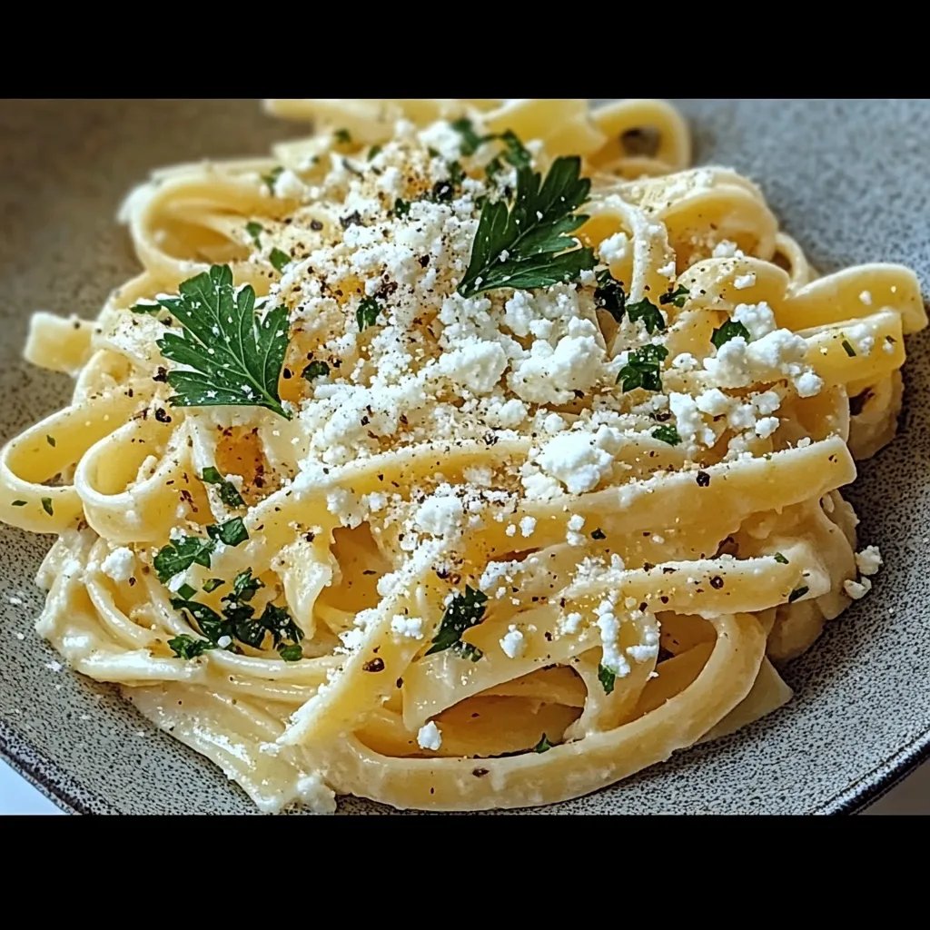Zitronen-Feta-Pasta