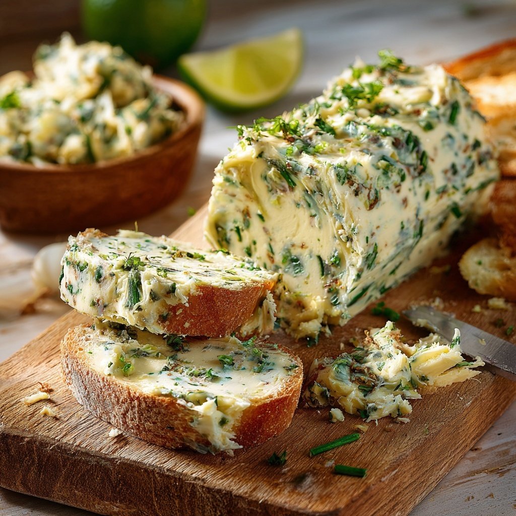 Kräuterbutter Mit Knoblauch Und Limette