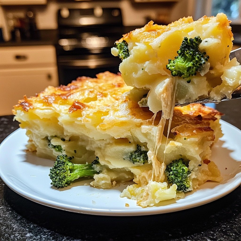 Kartoffelauflauf mit Brokkoli